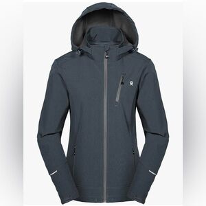 Little Donkey Andy Women's Softshell Jacket with Removable Hood, Fleece Lined M